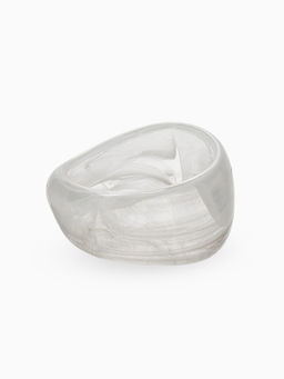 Браслет манжет акрил "Тренд", цвет белый