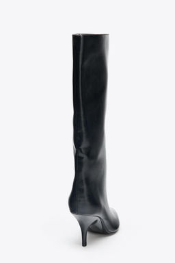 KITTEN HEEL KNEE-HIGH BOOTS - Zara фото 6