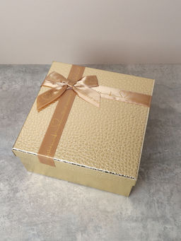 Коробка подарочная квадратная 3 штуки 19х19 см / 3403-A22-Z /уп 36/золото - ГалеонТрейд фото 7