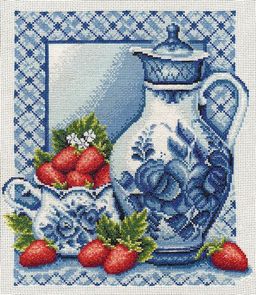 Набор для вышивания PANNA GF-0270 Клубника со сливками 29 х 32 см