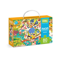 ElBascoKids / Пазл на внимательность Зимняя деревня 80 элементов - El`BascoKids фото 51