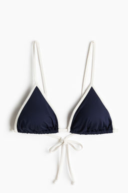 Top de bikini triangular con relleno
