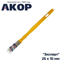 Кисть радиаторная КФР-25х10мм "Эксперт" (нат.щетина, п/эт.ручка) "АКОР"