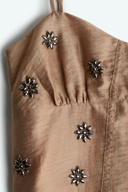 Vestido de tirantes con detalles decorativos - H&m фото 2