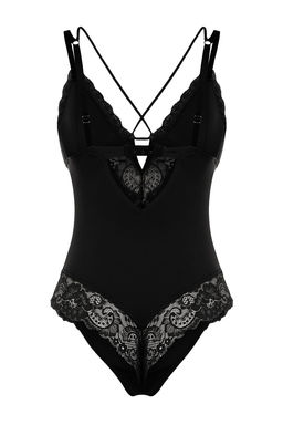 TRENDYOLMILLA Siyah Micro Dantelli Biye Detayl? Ip Ask?l? Orme Body THMAW25BD00004  фото 9