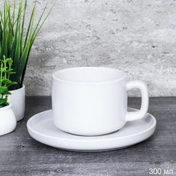 Чайная пара 300 мл white / 3404W 2pcs/3600 /уп6/36/