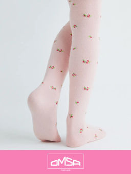 OMSA kids Collant 12Р43-2 с рисунком (розочки) - rosa chiaro  фото 11