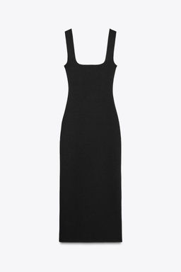 STRETCH SQUARE NECK DRESS - Zara фото 23