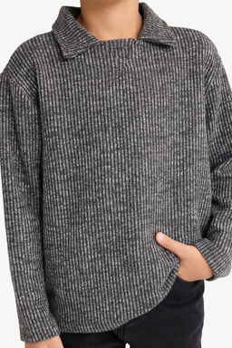 Polo Yaka Sweatshirt Erkek _ocuk - Defacto фото 7
