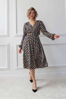 Платье миди с юбкой-полусолнце - Looklikecat фото 2