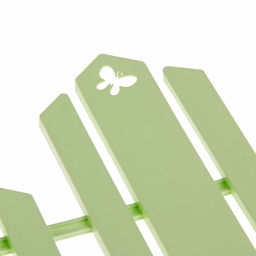 Ограждение декоративное, 25×170 см, 5 секций, пластик, салатовое, «Чудный сад»