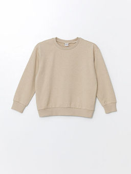 Bisiklet Yaka Basic Uzun Kollu K?z ?ocuk Sweatshirt