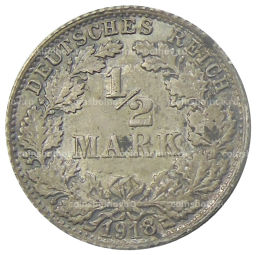 1/2 марки 1918 года F Германия