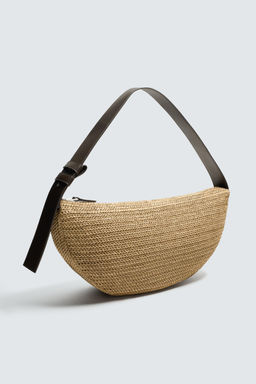 BOLSO DE HOMBRO TRENZADO / Blanco Crudo - Zara фото 2