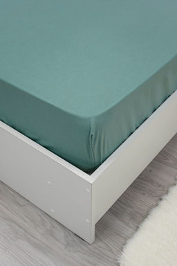 Простыня на резинке аквамарин 180х200 бязь 120гр/м Текстильная коллекция