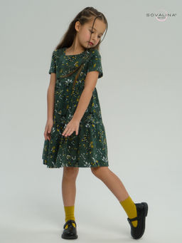 Платье Тия горчичные ветки - Sovalina фото 23