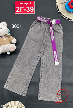 Джинсы для девочки на резинке