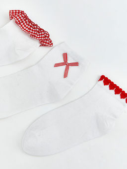 K?z ?ocuk Patik ?orap 3l?