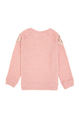 K_z _ocuk A__k Pembe Bisiklet Yaka Sweatshirt - U.s. polo assn фото 3