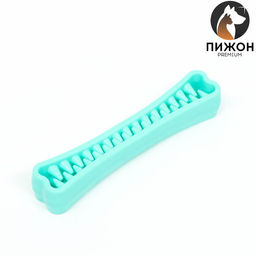 Игрушка-зубочистка для собак Пижон Premium Зубастик, 18,3 х 3,8 см, мятная