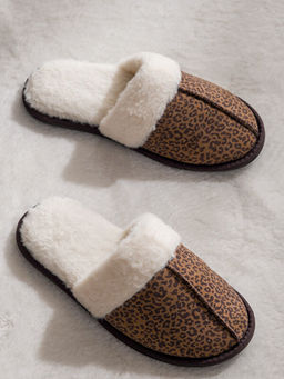 Leopar Desenli Kad?n Ev Terli?i