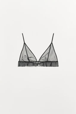 100% SILK TRIANGLE BRALETTE - Zara фото 3