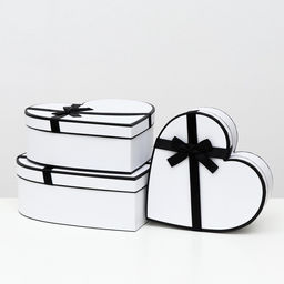 Набор подарочных коробок 3 в 1 Сердца, 33?32?11.5 - 26?25?9.5 см