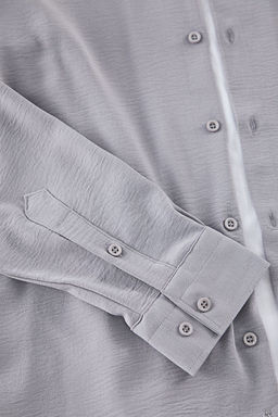 TRENDYOL MAN Beyaz Oversize Fit Apas Yaka Yazl?k Keten Gorunumlu Gomlek TMNSS23GO00053 - Trendyolmilla фото 77