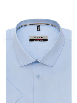 Сорочка мужская короткий рукав GREG 210/207/ZN/1p STRETCH фото 3