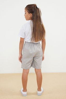 Lacivert Pamuklu Regular/Normal Kal?p Orme Gabardin K?z Cocuk Okul Sort Etek TKDAW25ET00001 - Trendyolmilla фото 17
