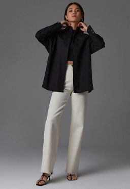 Блузка женская дл. рук. T-lab TL-BT-007 черный фото 4