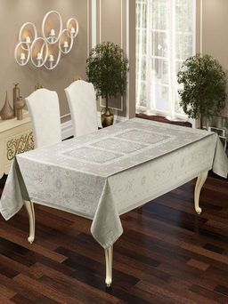 Скатерть EFOR MISTY 160*220 прямоугольная пудровый