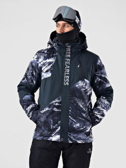 Мужская зимняя горнолыжная куртка Evil Wolf 68611_3 Серый