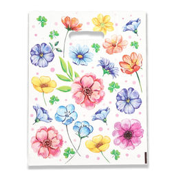 Цена за 50 шт. Пакет «Ситец», полиэтиленовый с вырубной ручкой, 29×38 см, 30 мкм