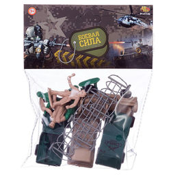 Игровой набор Abtoys Боевая сила 12 предметов (машинки, солдатики, аксессуары)  фото 2