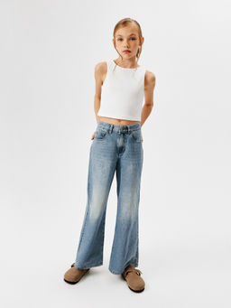 ACOOLA / Брюки джинсовые детские для девочек Como голубой