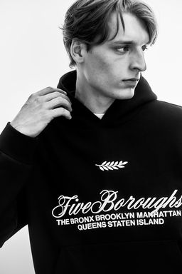 Loose Fit Printed hoodie - H&m фото 3