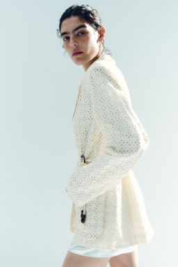 Americana de algod?n con bordado ingl?s - H&m фото 8