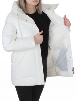 YR-6612 WHITE Куртка зимняя женская (150 гр. холлофайбер)