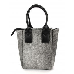 Сумка женская искусственная кожа DJ-CM 7105-BLACK/GREY, 1отд, плечевой ремень, черный/серый SALE 262236 - Adelia фото 2