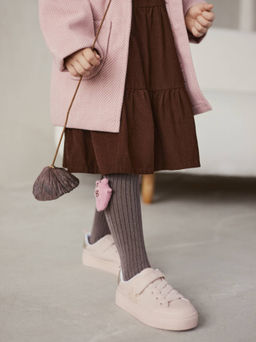 Цена за 2 пары CONTE-KIDS Удлиненные носки TIP-TOP из хлопка с декоративной игрушкой кофейный