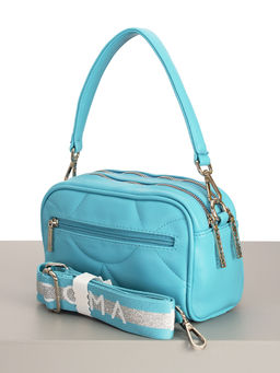 LACCOMA сумка Лаура-Ф826-бирюзовый эко кожа хлопок  фото 2