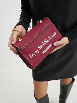 Кросс-боди LOVE MOSCHINO SMART DAILY BAG Артикул 4065038, вишневый  фото 3