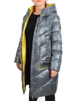 YM 2119 GRAY/BLUE Куртка зимняя женская MAYYIYA (200 гр. холлофайбера) - Fashion фото 9