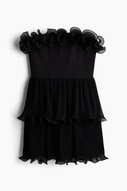Vestido bandeau con volantes - H&m фото 5