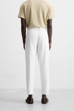 LINEN BLEND TROUSERS - Zara фото 12