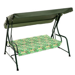 Качели садовые «Карибы», 210×142×155 см, металл, 3-местные, зелёные