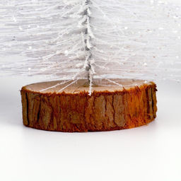 Декор новогодний «Ёлка в белом цвете с блёстками», 8×8×20 см