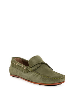 Haki K_sele Taban %100 Deri Loafer Ayakkab_