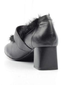 03-N18116P-2 BLACK Полуботинки женские (натуральная кожа) - Фабричный китай фото 5